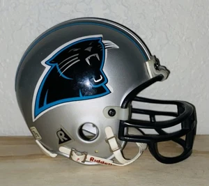 Vintage 1990s Riddell Carolina Panthers Mini Football Helmet 3 5/8 NFL - Picture 1 of 5