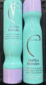 Malibu Blondes Enhancing Shampoo & Conditioner 100% Vegan 9oz Duo - Picture 1 of 2