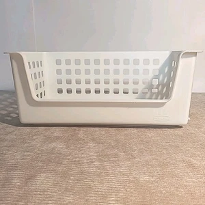Rubbermaid Slide N Stack Storage - 5582 - Außendurchmesser ca. 14" x 8" - weiß - Bild 1 von 6