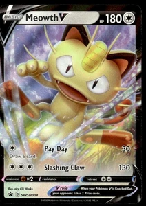 Pokemon TCG SWSH: Sword & Shield Promo Cards #SWSH004 Meowth V NM - Picture 1 of 2