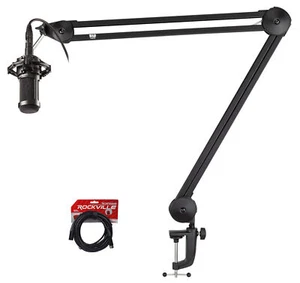 Audio Technica AT2035 Cardioid Condenser Studio Microphone+Warm Audio Boom Arm - Picture 1 of 12