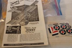 1/48 Scale Lindberg, Curtiss JN-4D Jenny Airplane Model Kit #534 NO Box - Picture 1 of 3