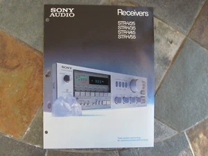 Sony STR-V25 STR-V35 STR-V45 STR-V55 Receiver Sales Folder Brochure Vintage - Picture 1 of 6