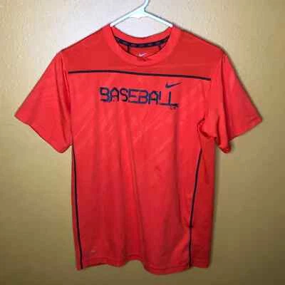 Camisa de béisbol Nike Dri-Fit naranja manga corta, XL Foto 1 de 4