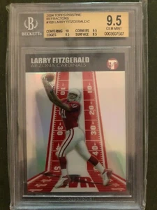 2004 Topps Pristine Larry Fitzgerald Refractor #D/1099 Graded BGS 9.5 TRUE GEM - Imagen 1 de 3