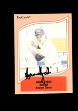 Adam Hyzdu Everett Giants 1990 ProCards authentic autographed card