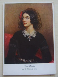 Postkarte "Lola Montez" aus der Schönheitsgalerie König Ludwigs I., München - Picture 1 of 2