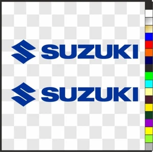 Suzuki 1 decals stickers x 2 motorcycle helmet laptop etc. various sizes/colours - Picture 1 of 4
