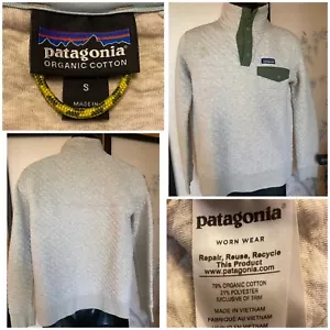 Patagonia Herren kleiner Bio-Baumwolle Snap-T Knopf gesteppter Pullover - ANSEHEN - Bild 1 von 15