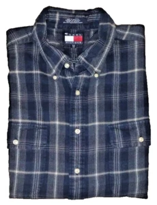 Tommy Hilfiger Herren Langarm Hemd mit Knopfleiste kariert Flanell Größe XXL - Bild 1 von 4