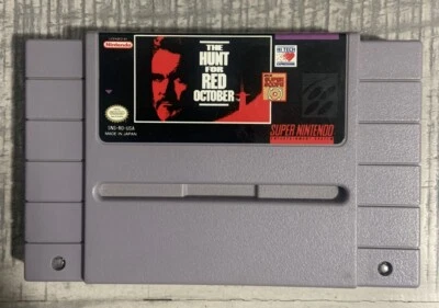 THE HUNT FOR RED OCTOBER Super Nintendo game cartridge Only Authentic SNES - Image 1 of 3