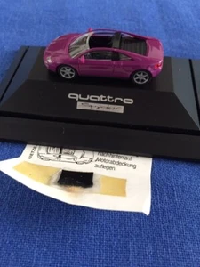 RIETZE EXCLUSIV 1/87 AUDI QUATTRO SPYDER #80003 colore viola raro da collezione - Foto 1 di 10