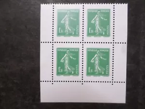 FRANCE 2022 BLOC de 4, timbres verts SALON, 100 ANS SEMEUSE CAMEE, neuf** MNH - Photo 1/1
