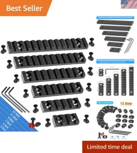 Versatile Picatinny Rail Pack with T-Nuts & Screws - Lightweight & Solid Build - Picture 1 of 6
