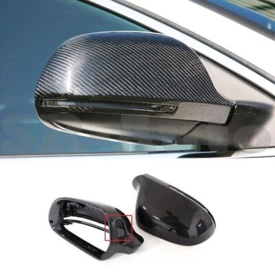 Tapas espejos retrovisores laterales de fibra de carbono para Audi A4 B8 A5 A6 S5 A6L A8L Q3 S8 Foto 1 de 4