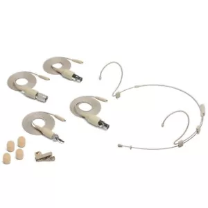 Samson DE50X omnidirektionales Dual-Ohr-Headset Mikrofon mit 4 Adapterkabeln & Etui - Bild 1 von 5