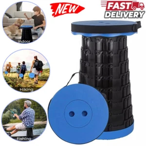 Folding Stool Portable Telescoping Seat Camping Retractable Adjustable Outdoor * - Picture 1 of 12