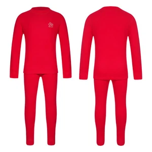Kids Grils Boys T-shirt With Pants Warm Sportwear Winter Underwear Set Thermal - Picture 1 of 68