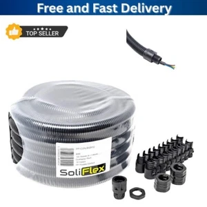 1xFlexible Conduit Outdoor Cable Contractor Pack for Underground Burial 10M Coil - Picture 1 of 5