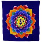 Om Flower of Life - 110 x 98 cm - Batik Wall Picture Hanging