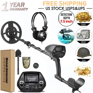 Bounty Hunter Metal Detector with Pinpointer Gold 8 INCH Professional Sensor LCD - Picture 1 of 12