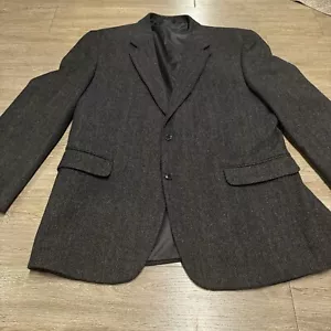 CRICKETEER VINTAGE TWEED 100% Lambs Wool mens sport coat suit jacket blazer 46R - Picture 1 of 14