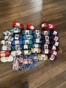 Huge Lot 41 Boutique Sashay And Patron YARN Crochet Knit Craft