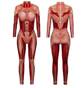 Attack on Titan Annie Leonhart Female Titan Jumpsuit Halloween Cosplay Costume - Picture 1 of 7