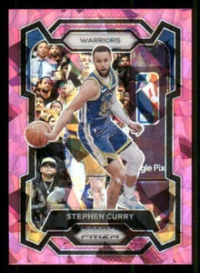 2023-24 Panini Prizm Prizms Pink Ice #119 Stephen Curry - Imagen 1 de 2