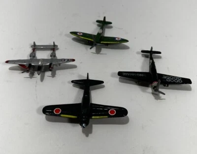 Vintage Micro 2.5”-3” Machines Airplane LOT of 4 P-38 Lighting And More - Image 1 of 4