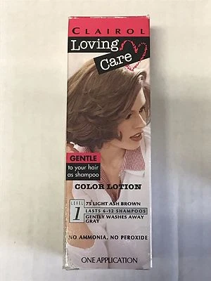 Цветной лосьон Clairol Loving Care 75 светло-пепельно-коричневый - Изображение 1 из 3
