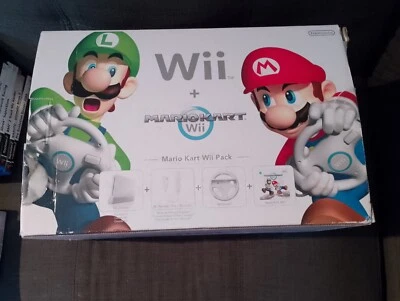 Lotto Console Nintendo WIi  Bundle Mario Kart, completa, 5 Giochi omaggio! - Immagine 1 di 4