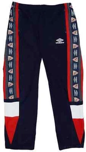 Vtg 1995-96 Sevilla Umbro Track Pants XL Pockets Velour Training Pants Football - Picture 1 of 13