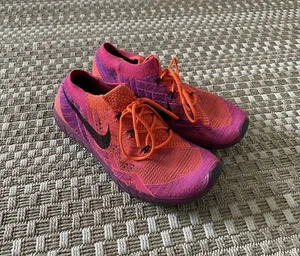 Nike 718420-802 Free 3.0 Flyknit chaussures de course baskets 7,5 hyper orange violet - Photo 1/11
