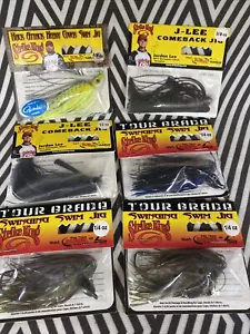 (6) Strike King Hack Attack, J-Lee Comeback, Swim Jigs See Pics FAST SHIPPING! - Picture 1 of 6