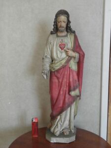 antique Figurine Religious Christianity God JESUS old icon