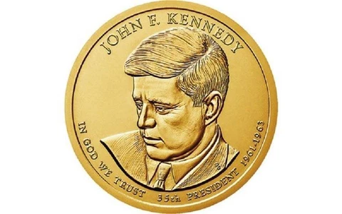 2015 P&D John F. Kennedy Presidential One Dollars Coins U.S. Mint Rolls Money Cover