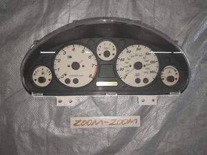 1999-2000 Mazda MX-5 Miata Speedometer Cluster 111K MILES WHITE FACE GAUGES - Picture 1 of 7