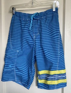 LL BEAN Boys Board Shorts/Swim Trunk Built in Mesh SZ 14 Cargo Pocket Adjustable - Picture 1 of 8