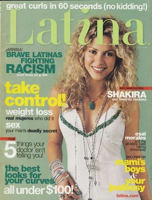Magazine Latina July 2005 Shakira ARRIBA! Brave Latinas Fighting Racism - Image 1 of 4