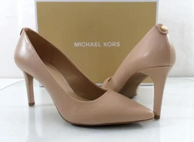 Michael Kors Dorothy Flex Pointy Toe Pumps Heels Leather Light Blush Nude Size 9 - Image 1 of 4