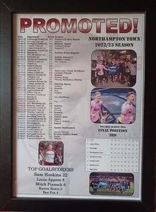 Northampton Town 2023 League Two promotion - souvenir print - Picture 1 of 5