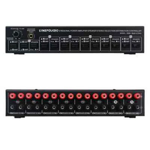 New LINEPAUDIO 2 IN 6 OUT Amplifier Speaker Switcher Amplifier Speaker Selector - Picture 1 of 12