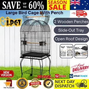 i.Pet Bird Cage Large Bird Cages Aviary Parrot Budgie Stand Castor Wheels 150CM - Picture 1 of 13