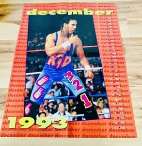 Vintage WWF 123 Kid Wrestling Magazin Killer Kalandar Poster 1993 WWE WCW selten - Bild 1 von 2