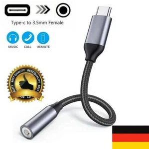 Samsung Galaxy S20/S21 Kopfhörer Adapter USB Typ C zu 3,5 mm Klinke AUX - Zdjęcie 1 z 10