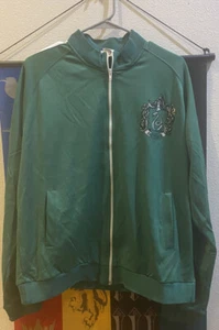 Harry Potter Slytherin Seeker Full Zip Track Jacket Size XL Green - Picture 1 of 9