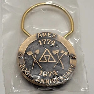 VTG 1774 - 1974 Ames True Temper Tools Company 200th Anniversary Keychain Fob - Picture 1 of 2