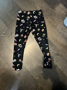 Girls Halloween Leggings Size 7/8 - Picture 1 of 4