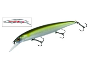 NUOVO Bassday Mogul Minnow 110SP 11,2 cm 17 g esca a sospensione nero basso COLORI - Foto 1 di 7